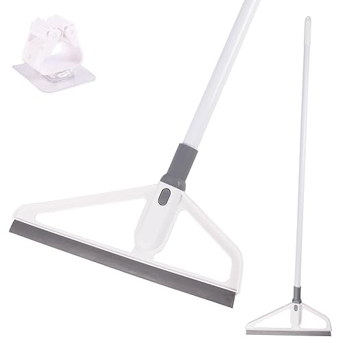 Rubber Squeegee Broom - Multifunction Magic Broom,Scraping Silicone Broom Sweeper,with Mop Clip, Squeeze Broom Sweeping Water for Kitchen Bathroom