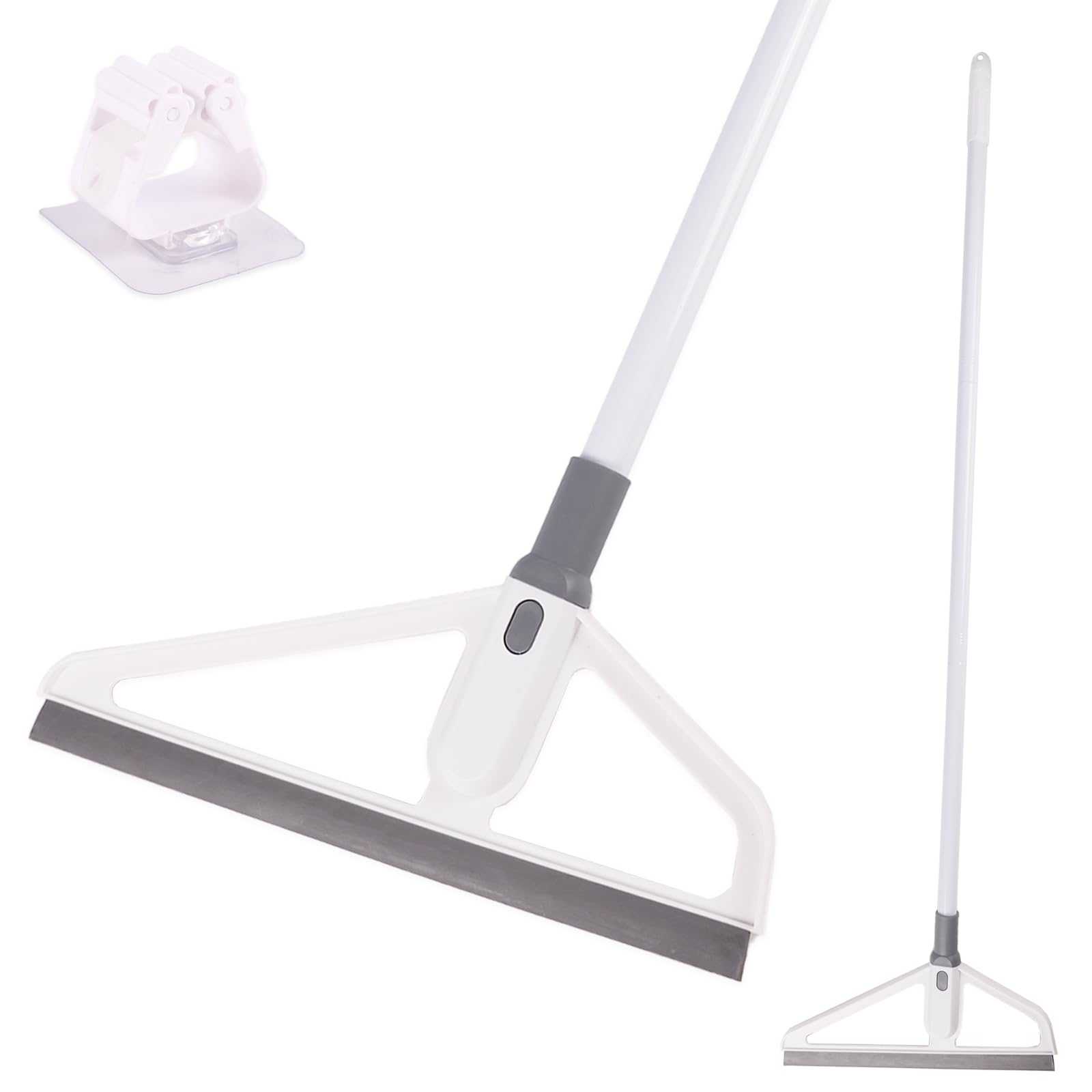 Rubber Squeegee Broom - Multifunction Magic Broom,Scraping Silicone Broom Sweeper,with Mop Clip, Squeeze Broom Sweeping Water for Kitchen Bathroom