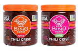 Mr Bing Chili Crisp Variety Pack- Spicy & Mild - Delicious & Flavorful Chili Oil- Made in USA Chili Paste Hot Sauce - Gluten Free, Vegan, No MSG