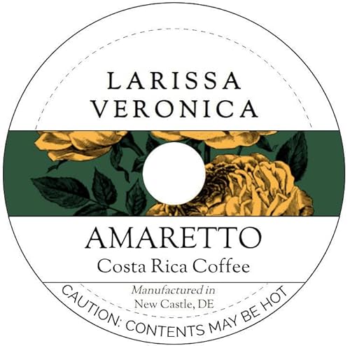 Amaretto Costa Rica Coffee (Single Serve K-Cup Pods) (Gourmet, Naturally Flavored, Whole Coffee Beans) (12 pods, ZIN: 571135) - 3 Pack