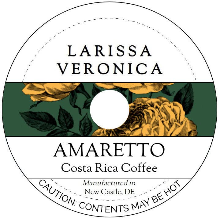 Amaretto Costa Rica Coffee (Single Serve K-Cup Pods) (Gourmet, Naturally Flavored, Whole Coffee Beans) (12 pods, ZIN: 571135) - 3 Pack