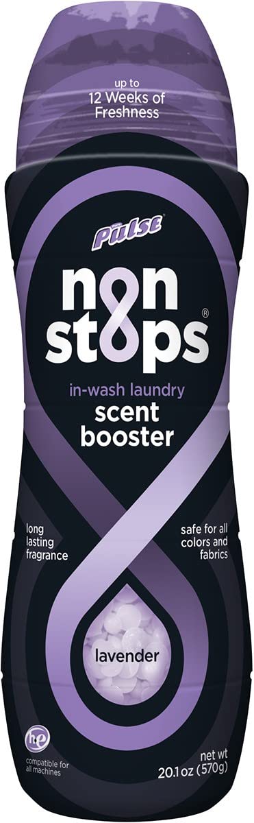 PULSE Non Stops Laundry Scent Boosters - Lavender Scent - Scent Boosting Beads - Long Lasting Fragrance (20.1 oz)