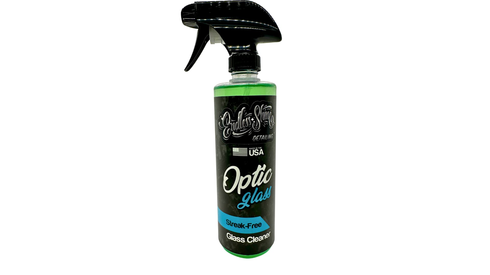 Endless Shine Detailing Optic Glass Streak Free Glass Cleaner - Safe for All Glass and Tinted Windows (16 oz)