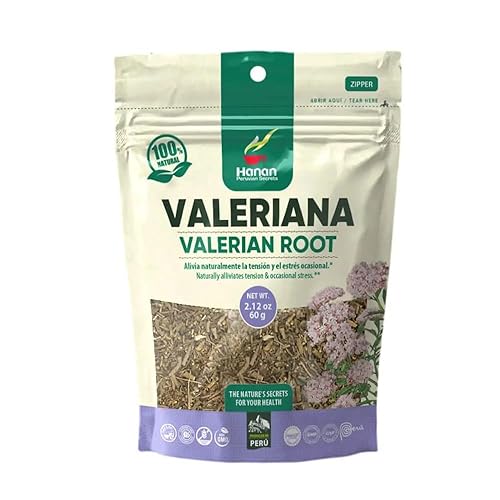 Hanan Peruvian Secrets Valeriana Herbal Tea | 100% Natural Valerian Root | 2.12oz / 60g | Naturally Aids in Relieving Occasional Stress, Tension |