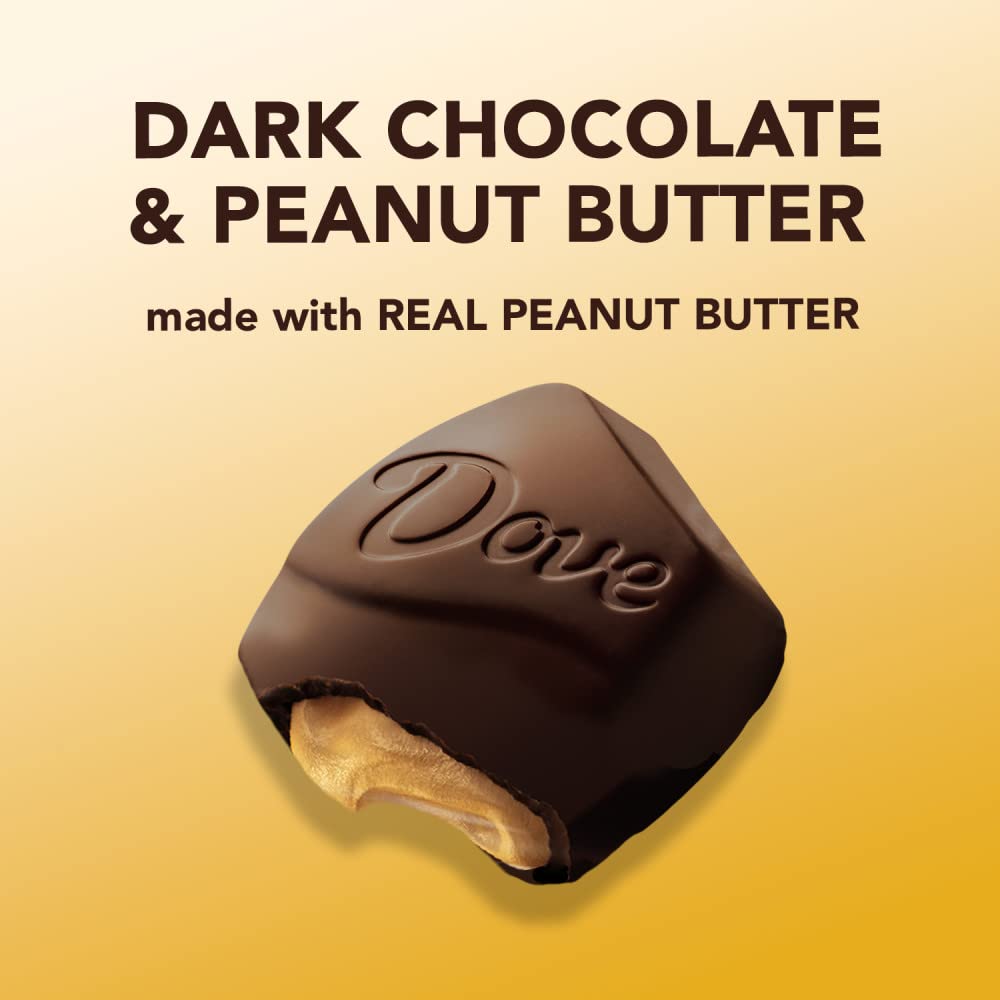 DOVE Large PROMISES Dark Chocolate Peanut Butter Candy, 2.75 oz Pack