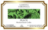 Peach Medium Roast Coffee (Single Serve K-Cup Pods) (Gourmet, Naturally Flavored, Whole Coffee Beans) (12 pods, ZIN: 573960)