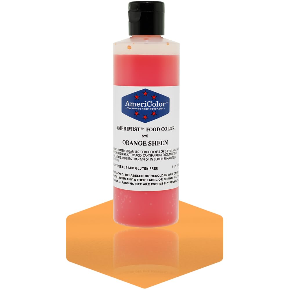 AmeriColor Amerimist Airbrush Color 9 Ounce, Orange Pearl Sheen