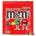 M&M'S Summer Peanut Butter, Chocolate Candy, Party Size, 34 oz Resealable Bulk Candy Bag