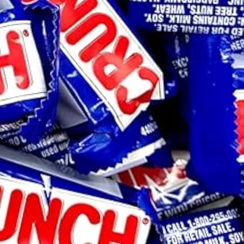 Crunchy Mini Bars -1.5 lbs Individually Wrapped Crunchy Bars, Perfect for Snacking, Sharing, and Parties - Delicious Milk Chocolate with Crisped