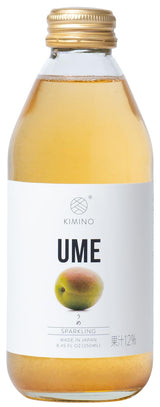 Kimino Sparkling Juice Beverage 8.45 Fl Oz (Ume, Pack of 12)