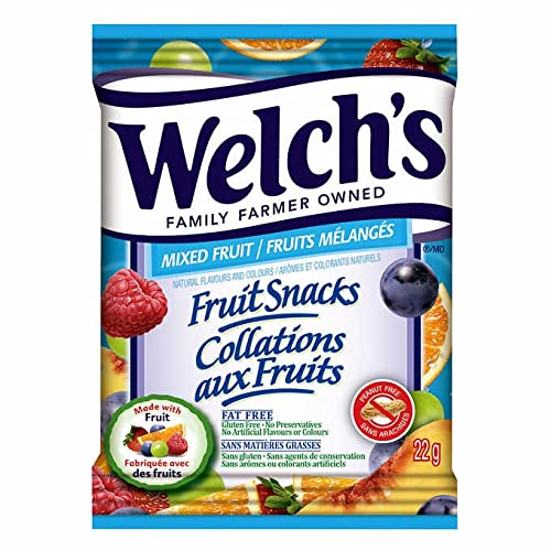 Welch's Fruit Snacks 60 Count (60 X 22g), Net Weight 1.32 kg