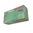 Pureshield PS202-1B Latex Disposable Gloves Powder, Medium, 100ct Box