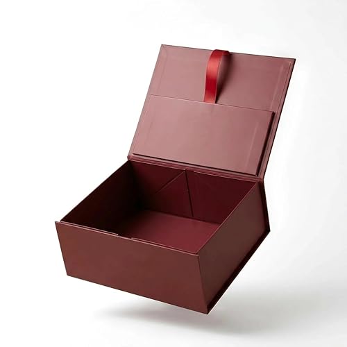 Premium Gift Basket with Magnetic Clip by Dulcet - 7"X 9" Gift Box To Be Used For Any and All Gift Giving Occassions or Storage - Make Any Present