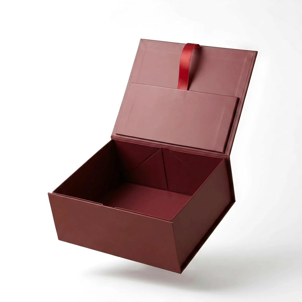 Premium Gift Basket with Magnetic Clip by Dulcet - 7"X 9" Gift Box To Be Used For Any and All Gift Giving Occassions or Storage - Make Any Present