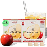 Waterdrop Hydration Cubes with Vitamin C, B3, B5 & Electrolytes, Apple Flavor, Flavored Water Enhancer Electrolyte Cubes for Still & Sparkling Water