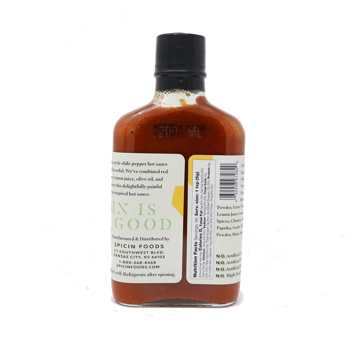 Pain is Good - Harissa Hot Sauce - 7oz Bottle - Made in USA - All Natural Ingredients, Non-GMO, Gluten-Free, Sugar-Free, Vegetarian, Keto - Pack of 1