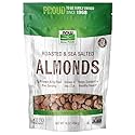 NOW Foods, Almonds, Roasted with Sea Salt, Source of Protein, Fiber and Healthy Fatty Acids, Grown in the USA, Certified Non-GMO, 1-Pound (Packaging