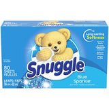 Snuggle Fabric Softener Dryer Sheets, Blue Sparkle, 80 Count