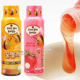 Korean CU-Honey Jelly Paste Soft Candy, Honey Paste, Honey Jelly, Honey Jelly Sauce, Soft, Smooth and Sweet Gummy Candy, Squeeze Bottle Snacks, Korean