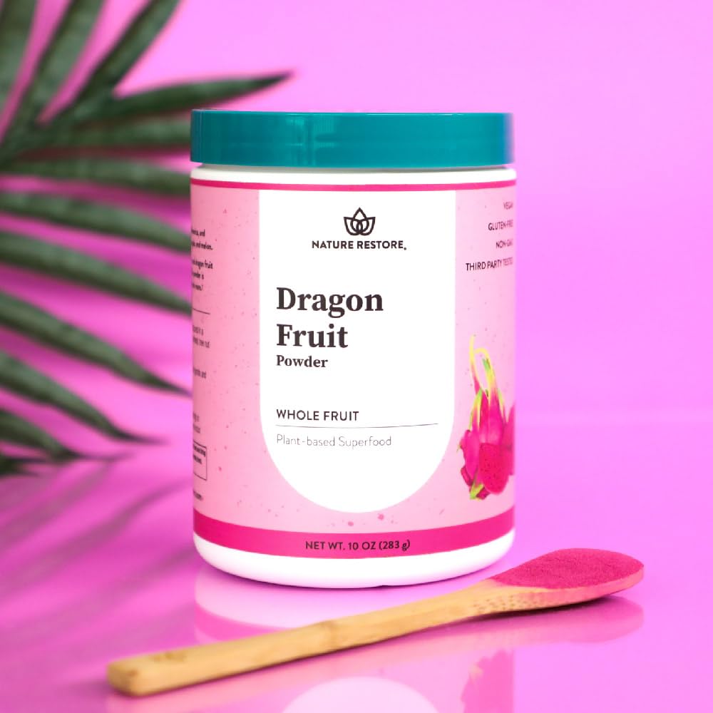 Pink Pitaya Powder, Non GMO, Gluten Free, Vegan, Packaged Locally in California,10 Ounces
