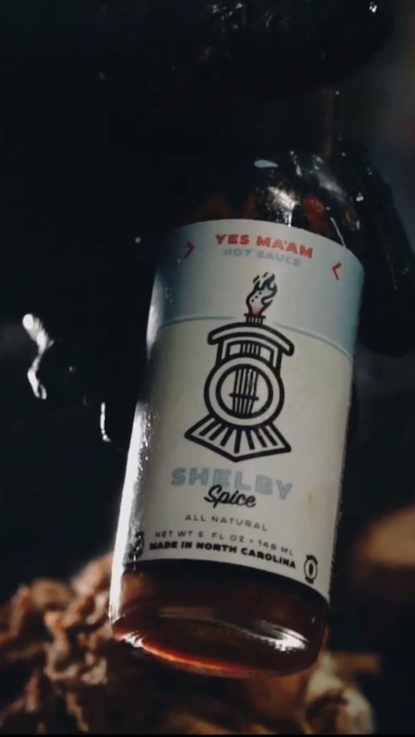 Yes Ma'am Hot Sauce - Medium Heat - Made in Small Batches in North Carolina with Family Farm Serrano & Ghost Peppers, Premium Cane Vinegar, and Garlic
