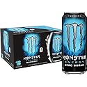 Monster Energy Zero Sugar, Low Calorie Energy Drink, 16 Ounce