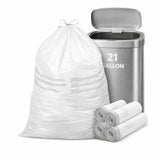 CEDARRA 21 Gallon Drawstring Trash Bags, 100 Count Extra Strong Drawstring Kitchen Garbage Bags, Fit for 80 Liter / 21.1 Gal, Tear-Resistant Unscented