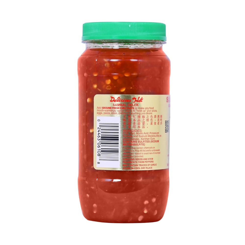 Huy Fong Foods Sambal Oelek Ground Fresh Chili Paste, 18 Ounce