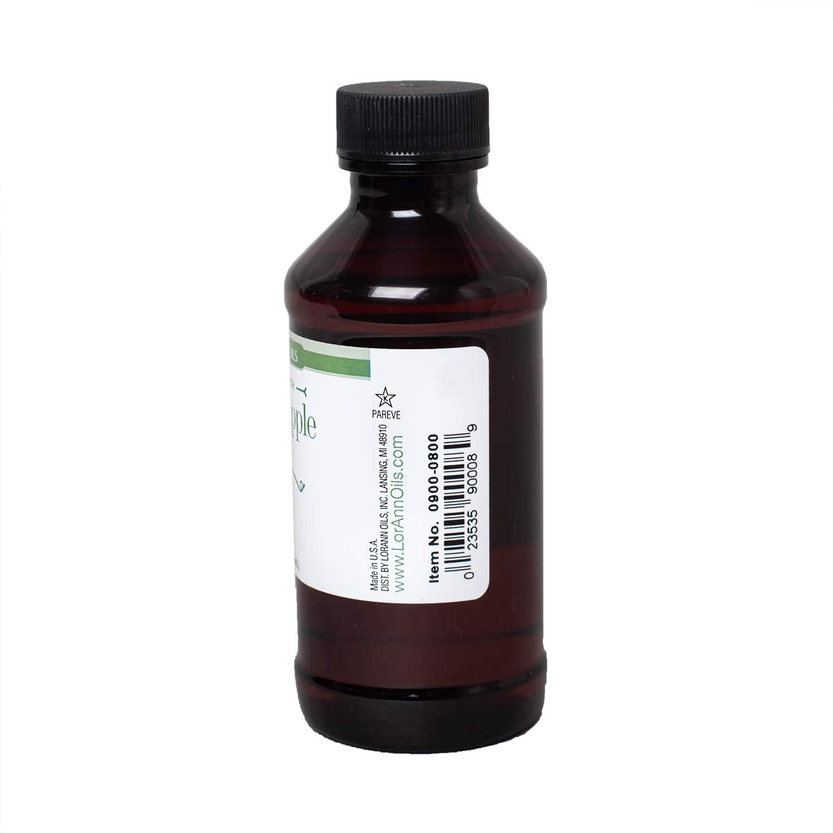 LorAnn Green Apple SS Flavor, 4 ounce bottle - Includes a threaded Glass Dropper