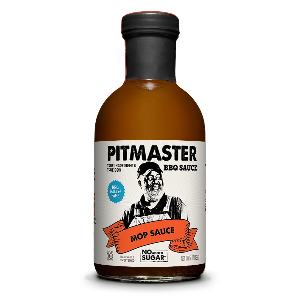 True Made Foods Eastern Carolina Vinegar BBQ Sauce, Authentic Pitmaster Barbecue Recipe, No Sugar, Keto, Whole30, Paleo, Gluten Free, (17oz, 3 Pack)