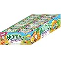 Mamba Tropics Candy Fruit Chews - Individually Wrapped Chews for Halloween, Parties & Snacks - Variety Pack with Peach Passionfruit, Apple Kiwi