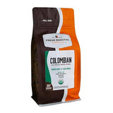 Fresh Roasted Coffee, Organic Colombian Drip Ground Coffee, Medium Roast, USDA Organic, 100% Single Origin, Kosher, 12 oz