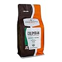 Fresh Roasted Coffee, Organic Colombian Drip Ground Coffee, Medium Roast, USDA Organic, 100% Single Origin, Kosher, 12 oz