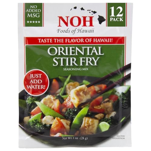 NOH Oriental Stir Fry Seasoning Mix, 1 oz Packet (Pack of 12) - Easy-to-Use Authentic Asian Stir Fry Seasoning Mix, Ideal for Beef, Chicken, Pork