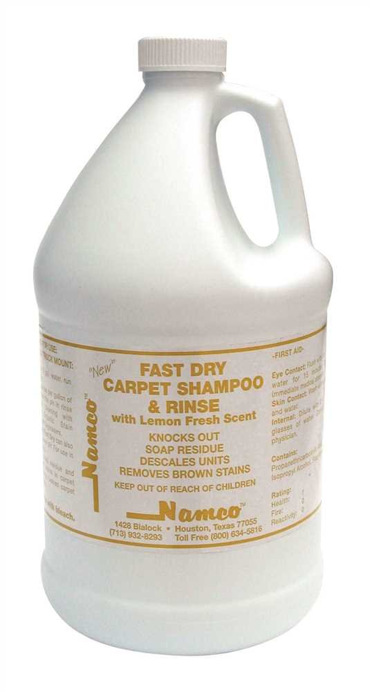 Namco 5001 Fast Dry Shampoo and Rinse, 1 gallon, Lemon Scent