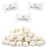 110-Count Mr. & Mrs. Wedding Buttermints, Mint Candies, After Dinner Mints, Butter Mint Candy, Fat-Free, Individually Wrapped (110 Pieces)