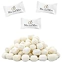 110-Count Mr. & Mrs. Wedding Buttermints, Mint Candies, After Dinner Mints, Butter Mint Candy, Fat-Free, Individually Wrapped (110 Pieces)