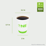 Karat Earth KE-K508 8 oz Eco Print Paper Hot Cup (Case of 1000)