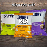 Skinny Pop Popcorn Individual Bags Variety Pack by Bussin Boxes (0.5 Ounce, Pack of 18)