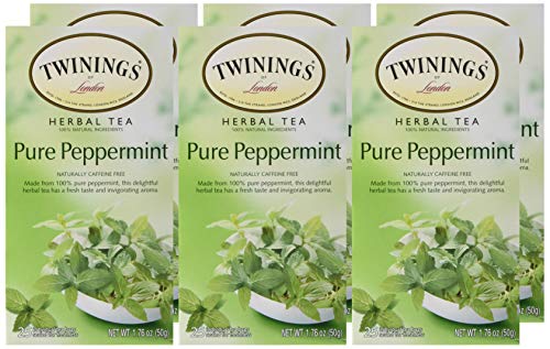 Twinings Pure Peppermint, 25 Count (Pack of 6)