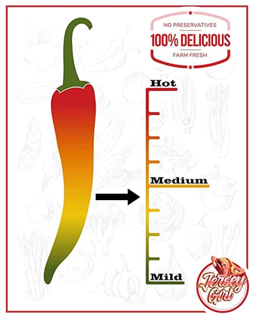 Jersey Girl Indian Masala Habanero Hot Sauce 5oz | Keto Friendly | No Added Salt, Naturally Sodium Free | Flavors of Curry, Coriander, & Cumin (Pack