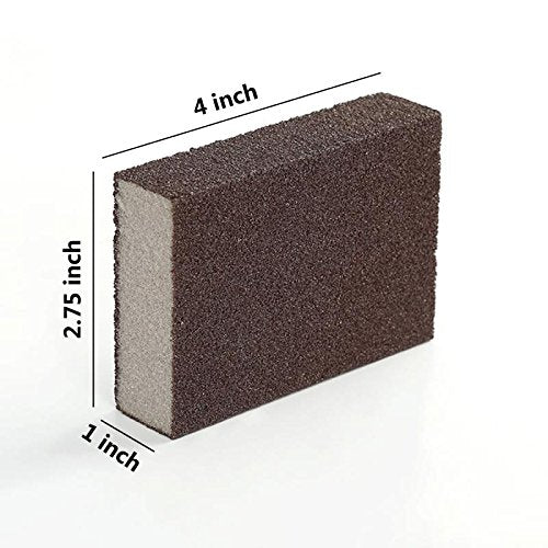 XZSUN 6 Pcs Heavy Duty Scrub Sponge? Magic Emery Sponge Brush,Nano Emery Sponge&Cleaning Sponge?Cleaning Brushes for Household use?Dark Brown