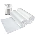 3 Gallon Small Clear Bathroom Trash Bags, Office Wastebasket Liners Garbage Bags for Restroom, Home Bins, 100 Counts