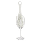 Oenophilia Glass Cleaning Brush, Wine Glass Cleaning Tool, Flute and Stemware, Non Scratch Foam