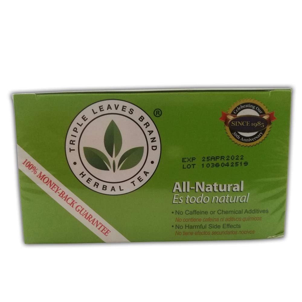 Triple Leaves Brand Nutra-Slim Tea, Regular Strength Dieters' Tea - Dietary Detox, 30 Tea Bags