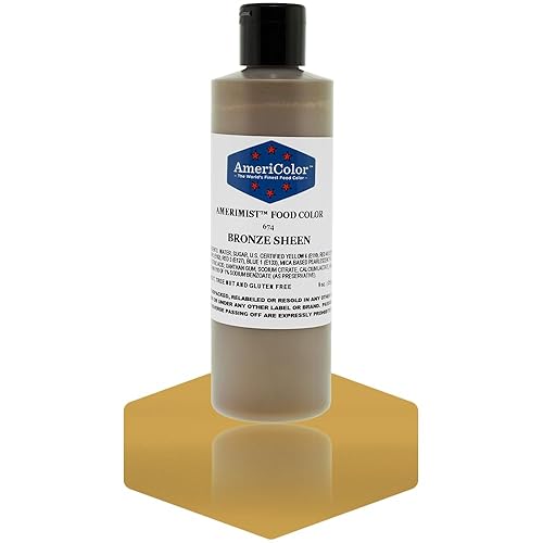 AmeriColor Amerimist Airbrush Color 9 Ounce, Bronze Metallic Sheen