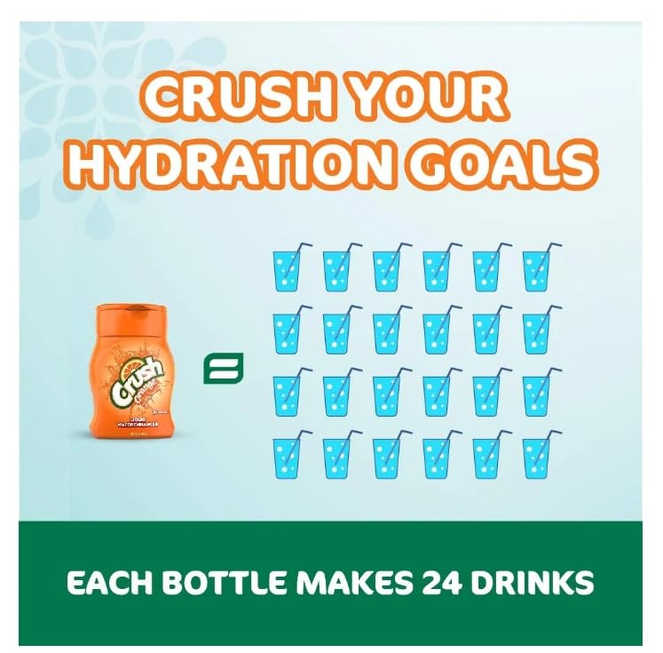 Crush Orange Liquid Water Enhancer, 1.62 OZ, 4 Count