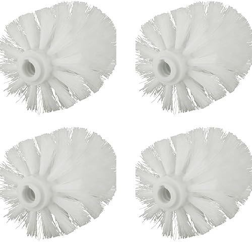 4Pcs Toilet Bowl Brush Replacement Head, Universal Toilet Brush Head Replacement, Ball Shaped Toilet Brushes Heads, for Home Hotel Bathroom Cleaning