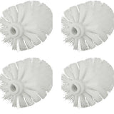 4Pcs Toilet Bowl Brush Replacement Head, Universal Toilet Brush Head Replacement, Ball Shaped Toilet Brushes Heads, for Home Hotel Bathroom Cleaning