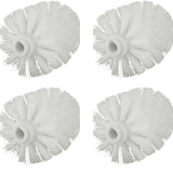 4Pcs Toilet Bowl Brush Replacement Head, Universal Toilet Brush Head Replacement, Ball Shaped Toilet Brushes Heads, for Home Hotel Bathroom Cleaning